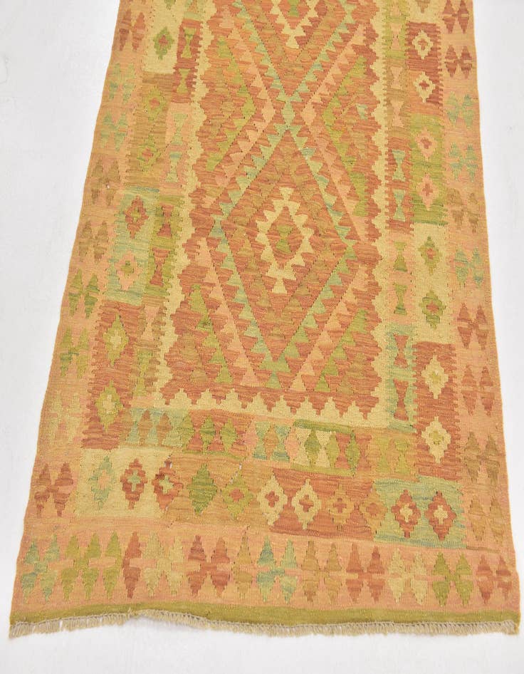 Detail image of  3' 3 x 5'  Hand Woven Kilim Waziri Wool Rug