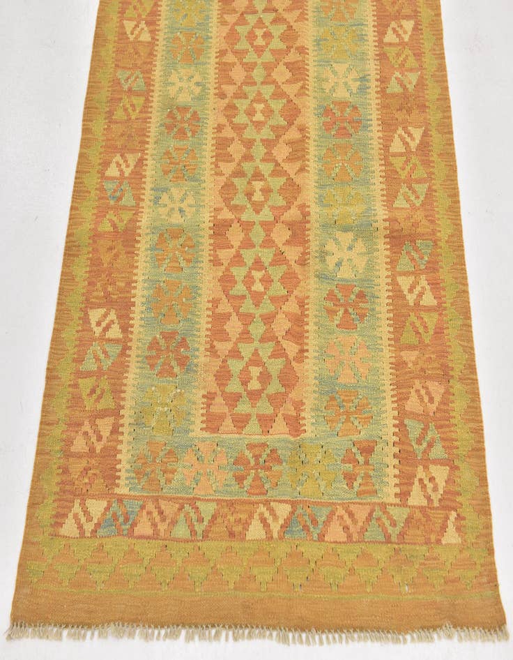 Detail image of  3' x 5'  Hand Woven Kilim Waziri Wool Rug