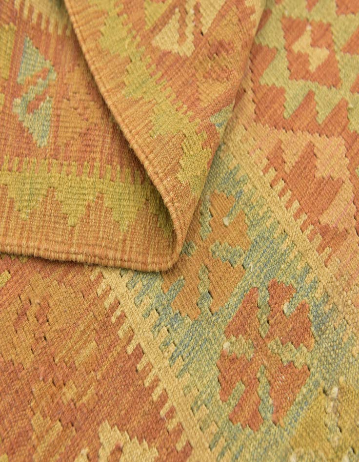 Detail image of  3' x 5'  Hand Woven Kilim Waziri Wool Rug