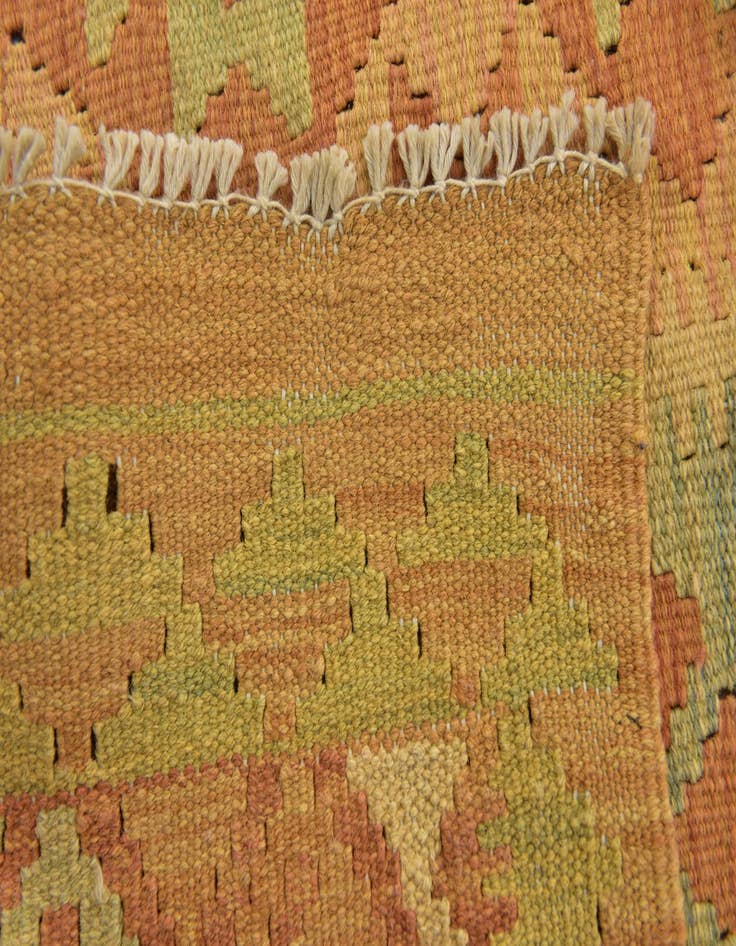 Detail image of  3' x 5'  Hand Woven Kilim Waziri Wool Rug