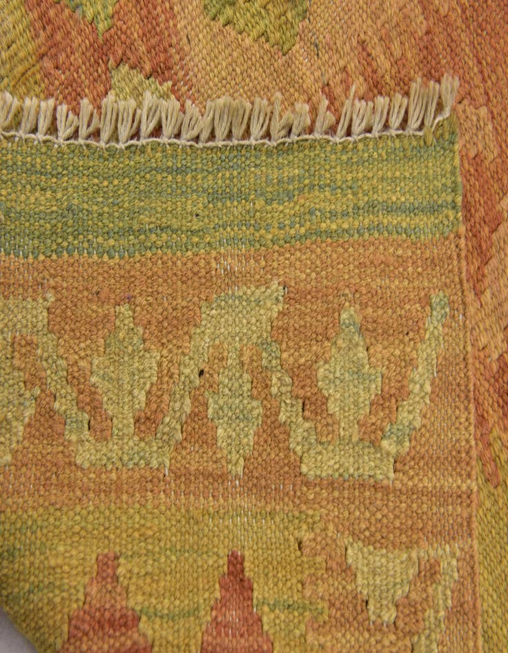 Detail image of  3' 3 x 5'  Hand Woven Kilim Waziri Wool Rug