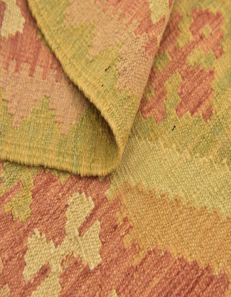 Detail image of  3' x 4' 9  Hand Woven Kilim Waziri Wool Rug