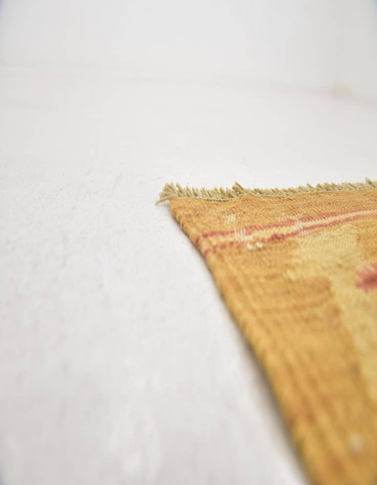 Detail image of  3' 2 x 5'  Hand Woven Kilim Waziri Wool Rug
