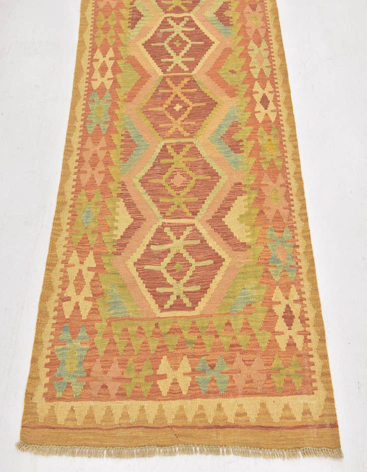 Detail image of  3' 2 x 5' 3  Hand Woven Kilim Waziri Wool Rug