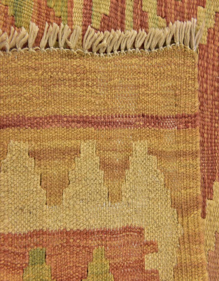Detail image of  3' 2 x 5' 3  Hand Woven Kilim Waziri Wool Rug