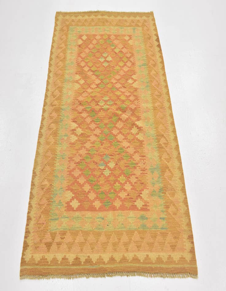 Detail image of  3' 3 x 5' 2  Hand Woven Kilim Waziri Wool Rug