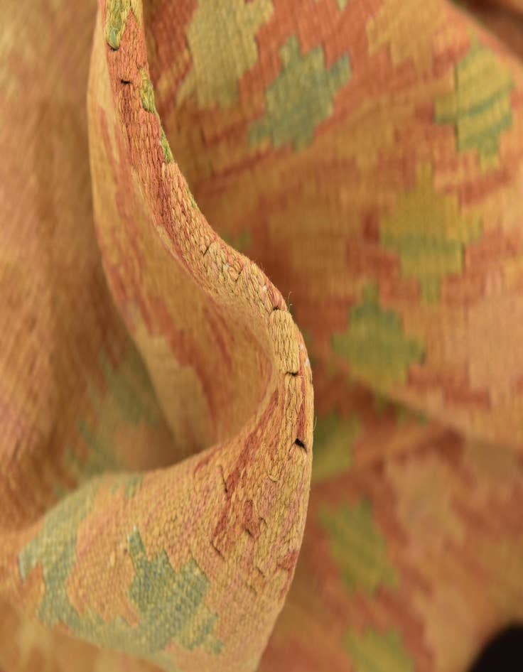 Detail image of  3' 3 x 5' 2  Hand Woven Kilim Waziri Wool Rug