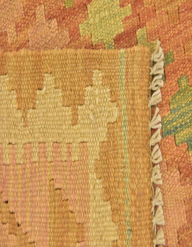 Detail image of  3' 3 x 5' 2  Hand Woven Kilim Waziri Wool Rug