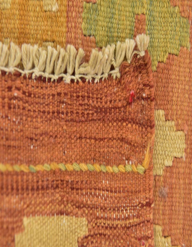 Detail image of  3' 3 x 5'  Hand Woven Kilim Waziri Wool Rug