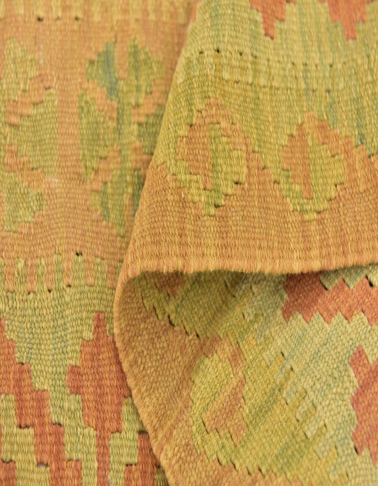 Detail image of  3' x 4' 10  Hand Woven Kilim Waziri Wool Rug