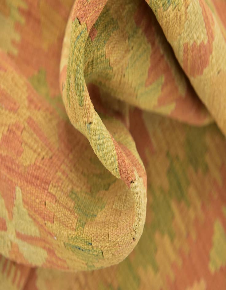 Detail image of  3' 4 x 5' 3  Hand Woven Kilim Waziri Wool Rug