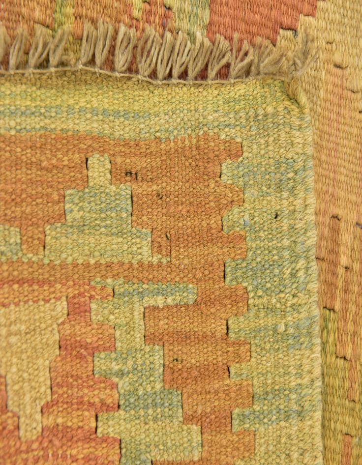 Detail image of  3' 4 x 5' 3  Hand Woven Kilim Waziri Wool Rug