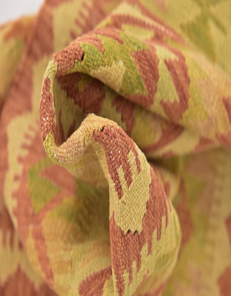 Detail image of  3' 2 x 5'  Hand Woven Kilim Waziri Wool Rug