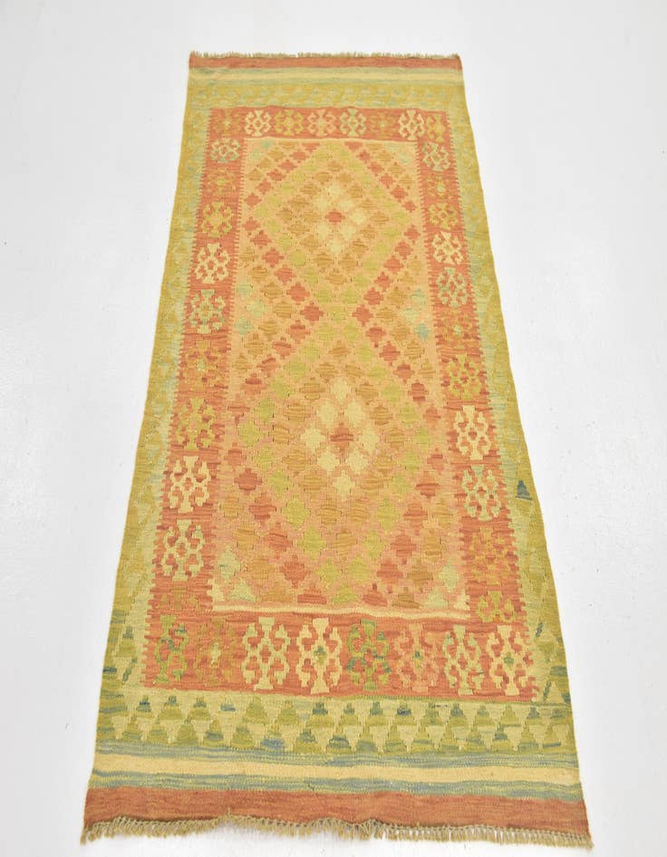 Detail image of  3' x 5'  Hand Woven Kilim Waziri Wool Rug