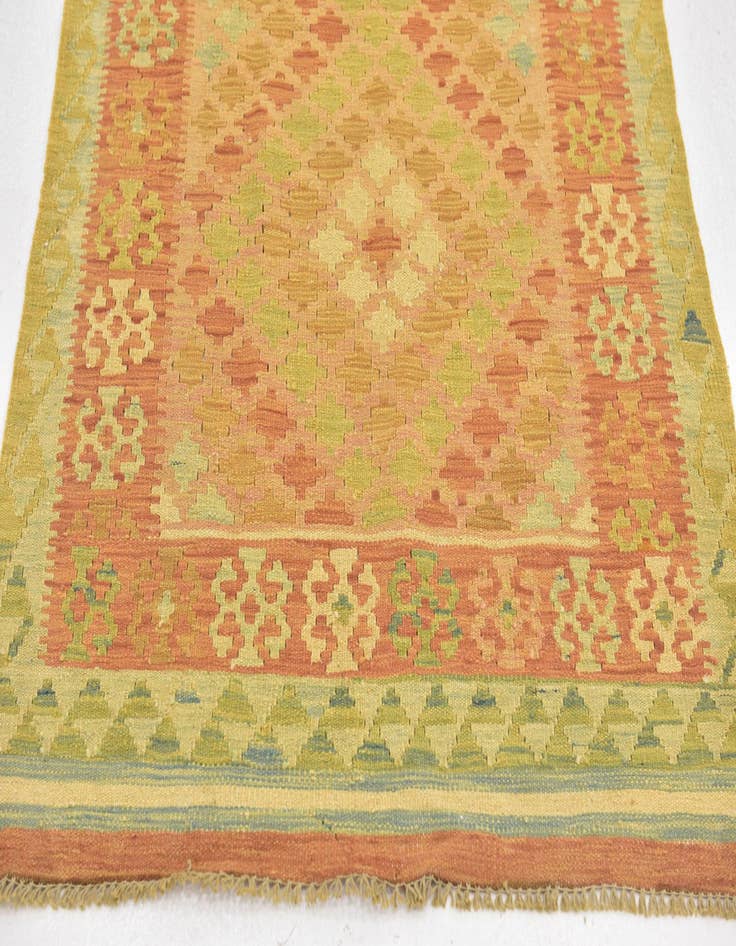 Detail image of  3' x 5'  Hand Woven Kilim Waziri Wool Rug