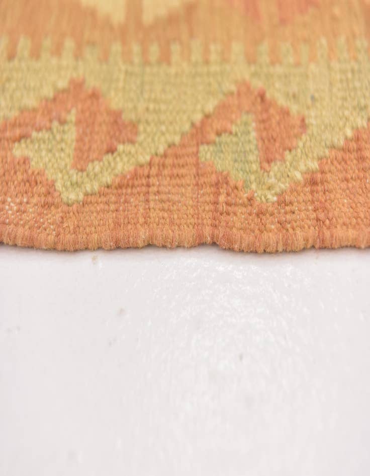 Detail image of  3' 5 x 5' 2  Hand Woven Kilim Waziri Wool Rug