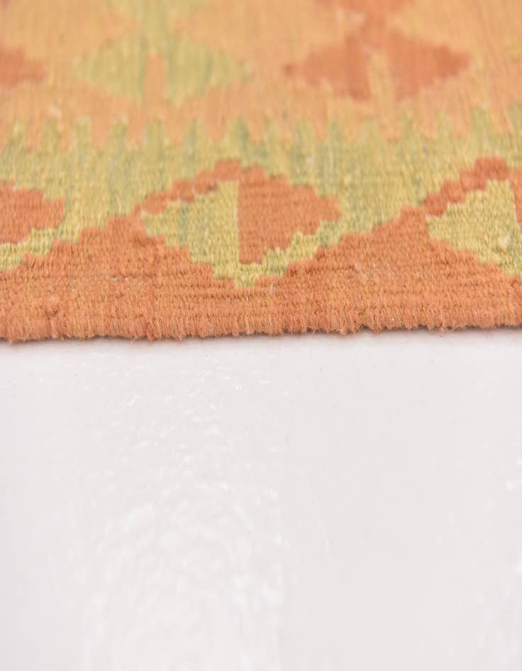 Detail image of  3' 2 x 5'  Hand Woven Kilim Waziri Wool Rug