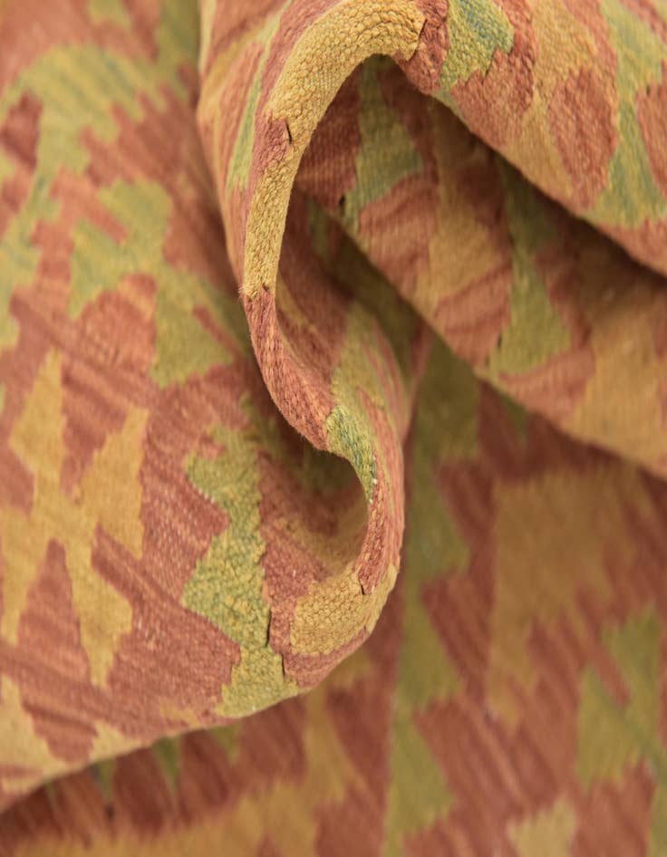 Detail image of  2' 9 x 4'  Hand Woven Kilim Waziri Wool Rug