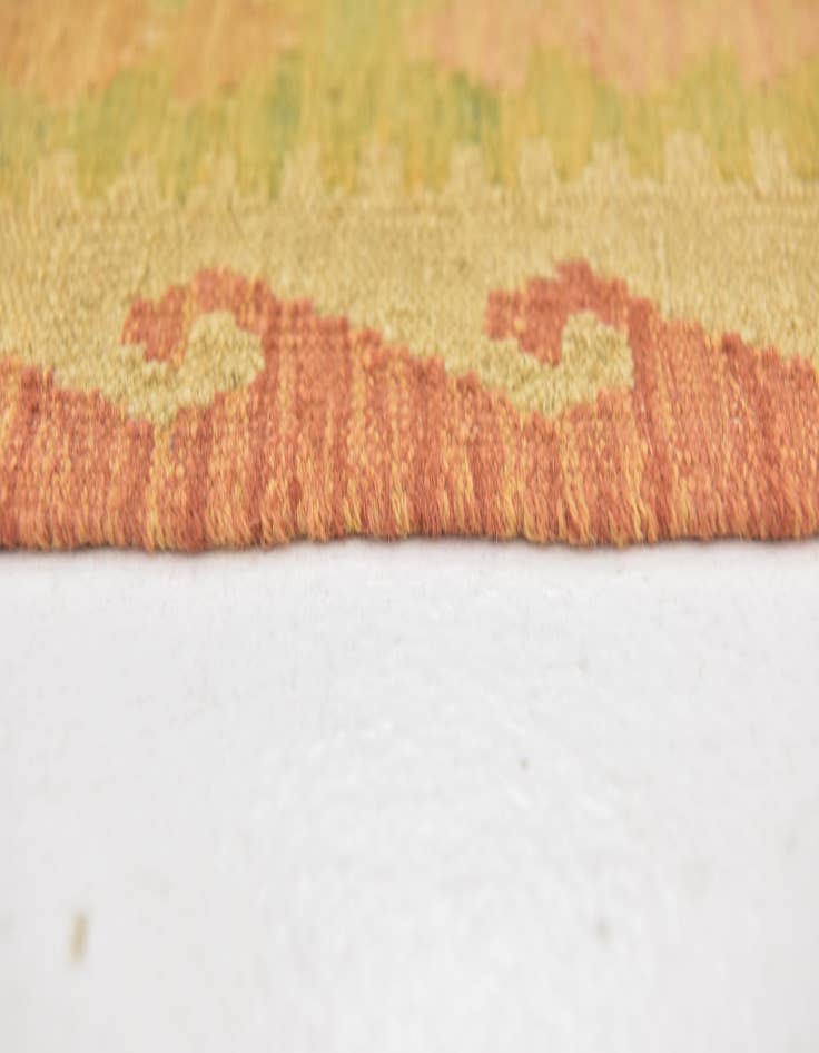 Detail image of  2' 9 x 4' 2  Hand Woven Kilim Waziri Wool Rug