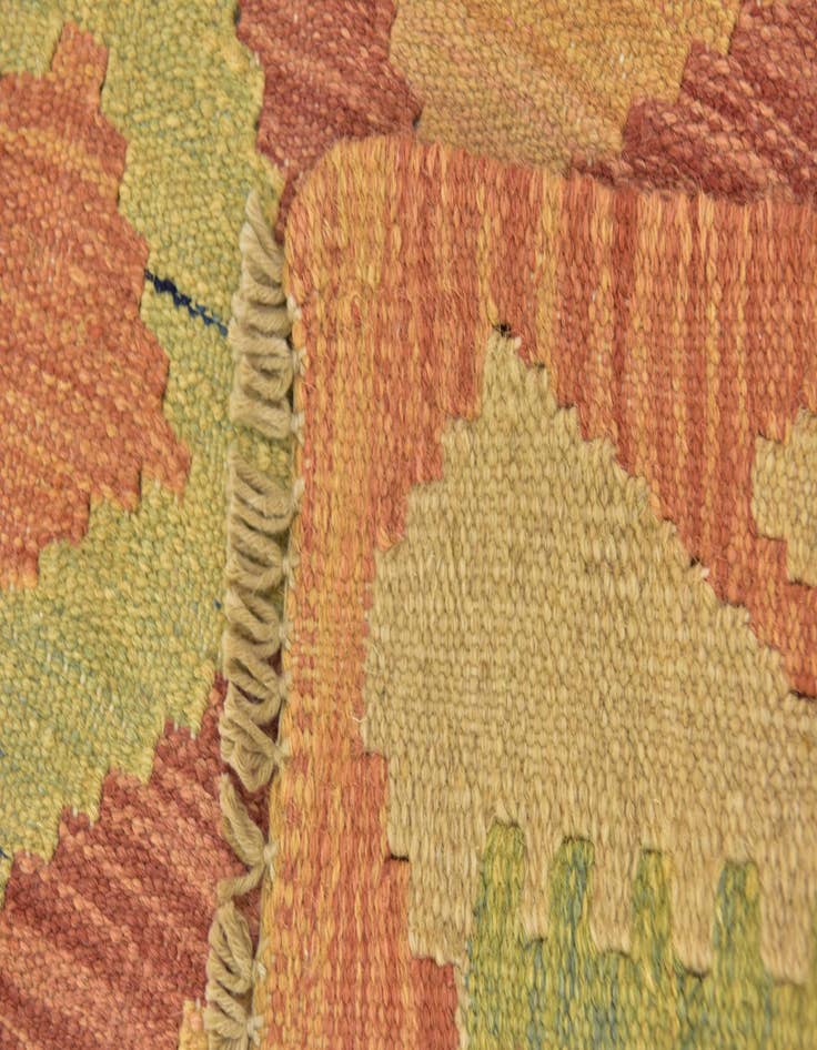 Detail image of  2' 9 x 4' 2  Hand Woven Kilim Waziri Wool Rug