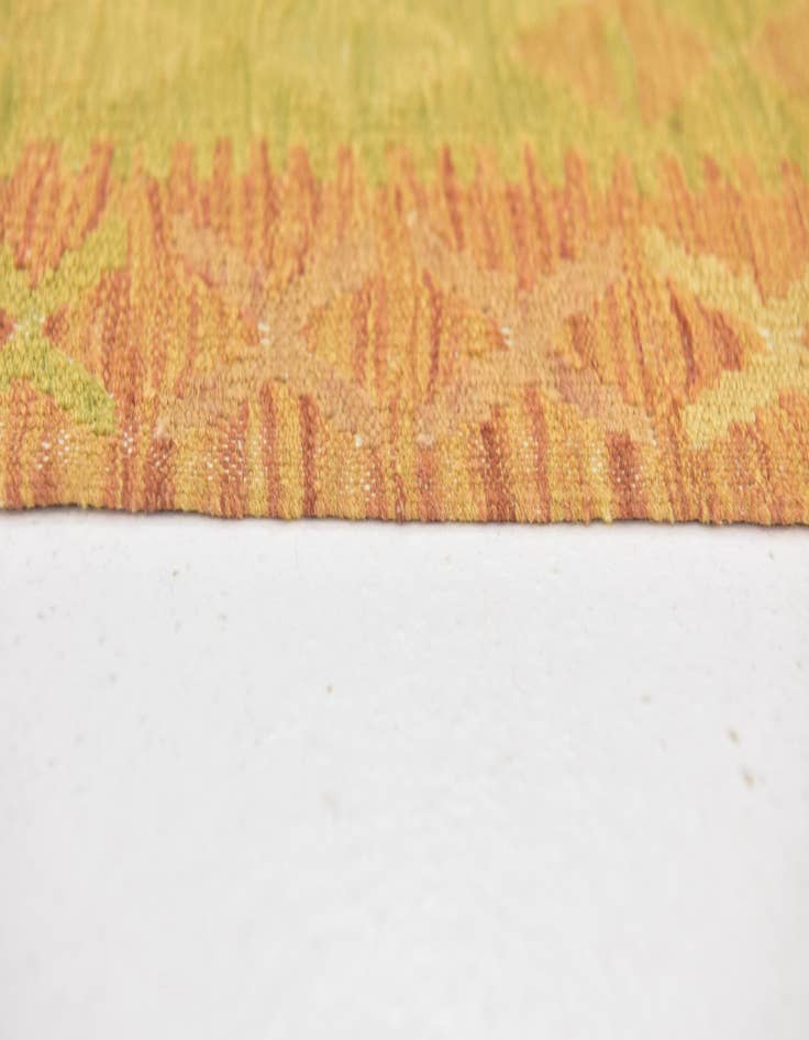 Detail image of  2' 6 x 4'  Hand Woven Kilim Waziri Wool Rug