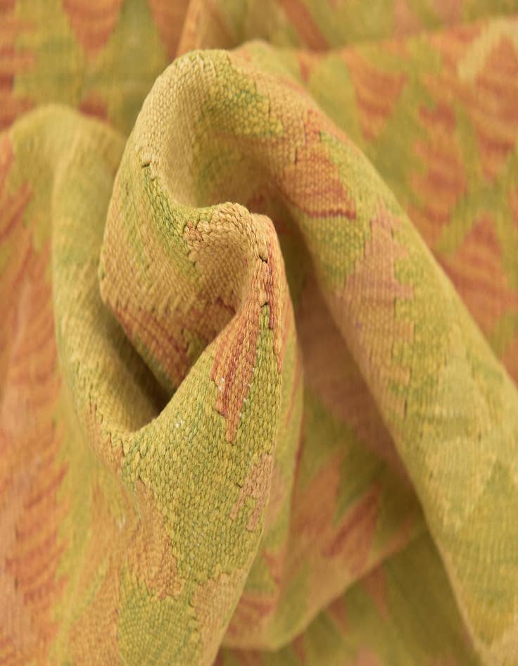 Detail image of  2' 6 x 4'  Hand Woven Kilim Waziri Wool Rug