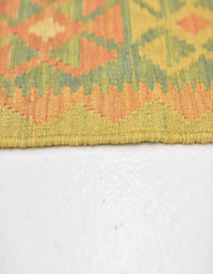 Detail image of  3' x 5'  Hand Woven Kilim Waziri Wool Rug