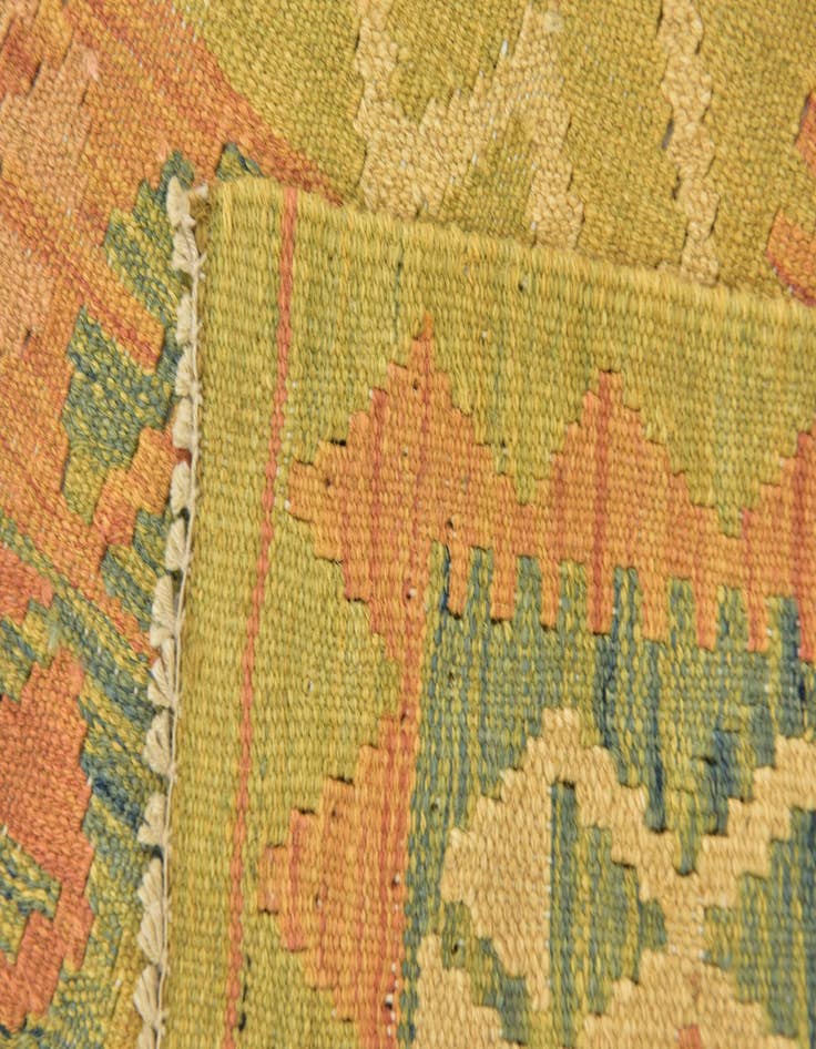 Detail image of  3' x 5'  Hand Woven Kilim Waziri Wool Rug