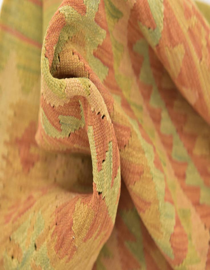 Detail image of  3' 3 x 4' 9  Hand Woven Kilim Waziri Wool Rug