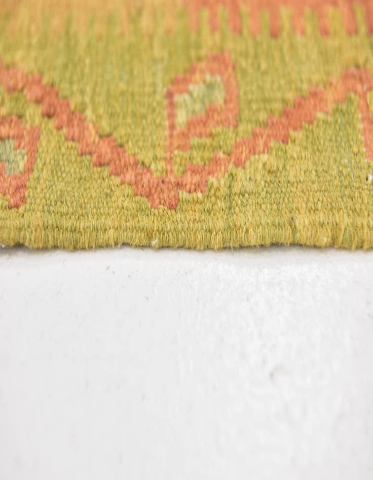 Detail image of  3' 6 x 5' 4  Hand Woven Kilim Waziri Wool Rug