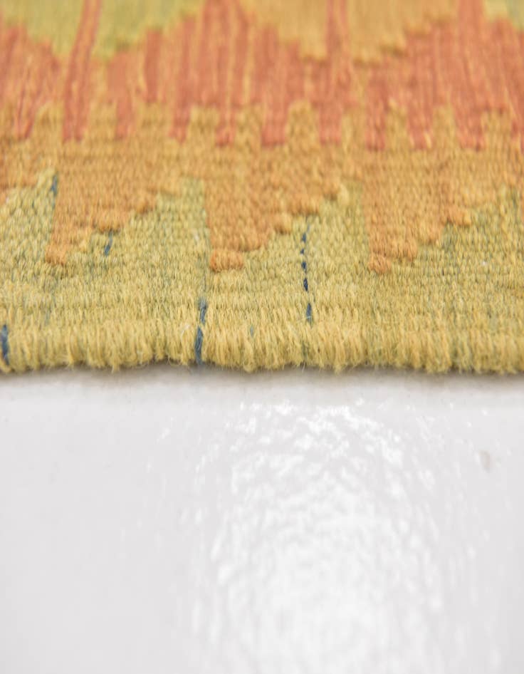 Detail image of  2' 9 x 4' 3  Hand Woven Kilim Waziri Wool Rug