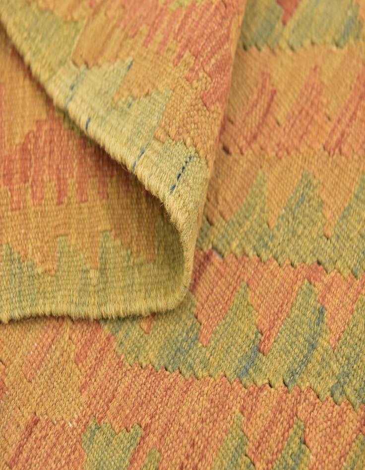 Detail image of  2' 9 x 4' 3  Hand Woven Kilim Waziri Wool Rug