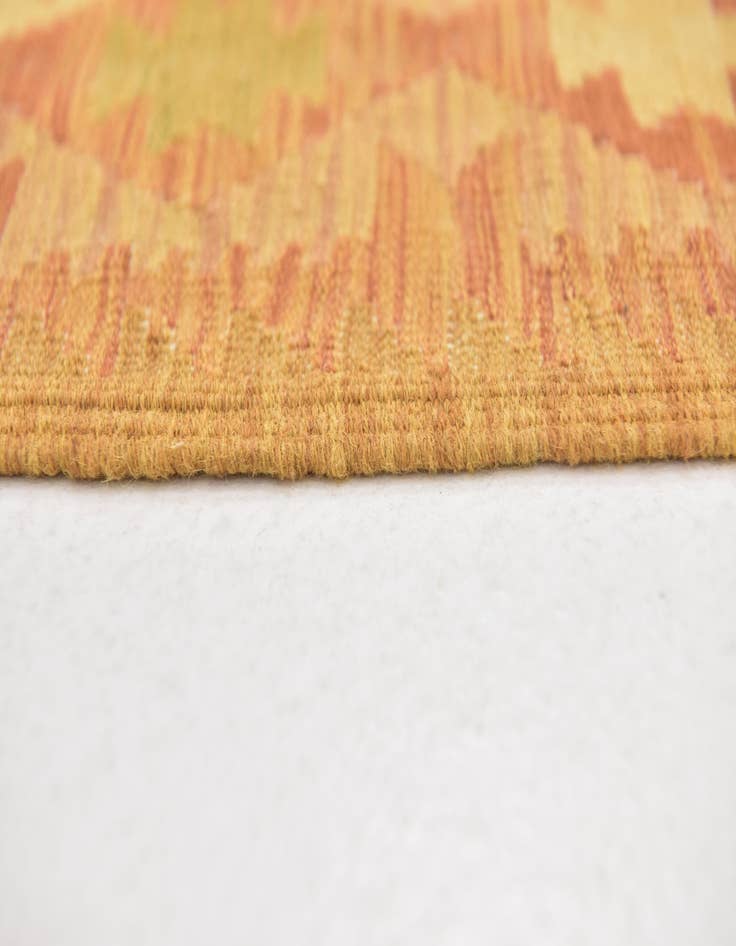 Detail image of  2' 6 x 4'  Hand Woven Kilim Waziri Wool Rug