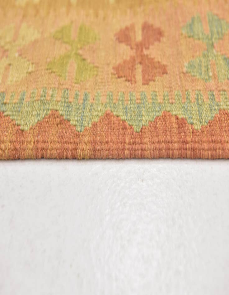 Detail image of  2' 7 x 4' 7  Hand Woven Kilim Waziri Wool Rug