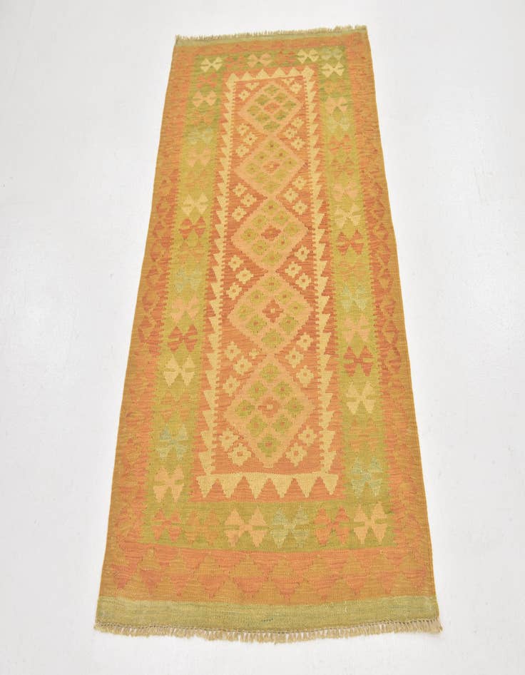 Detail image of  3' x 5'  Hand Woven Kilim Waziri Wool Rug