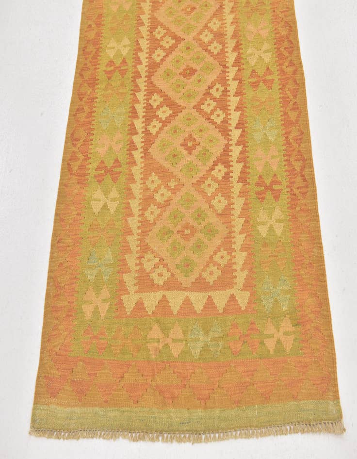 Detail image of  3' x 5'  Hand Woven Kilim Waziri Wool Rug