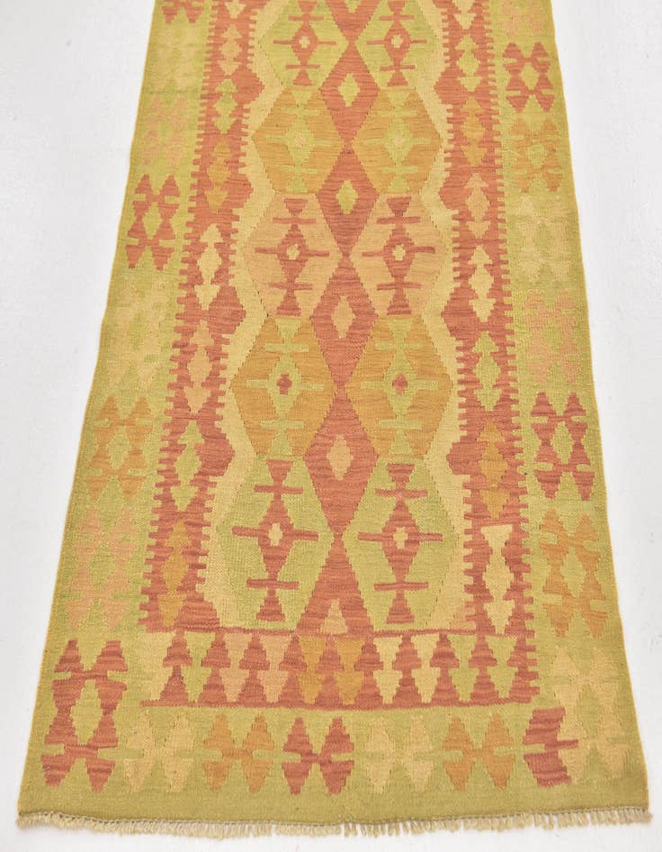 Detail image of  3' 3 x 5'  Hand Woven Kilim Waziri Wool Rug