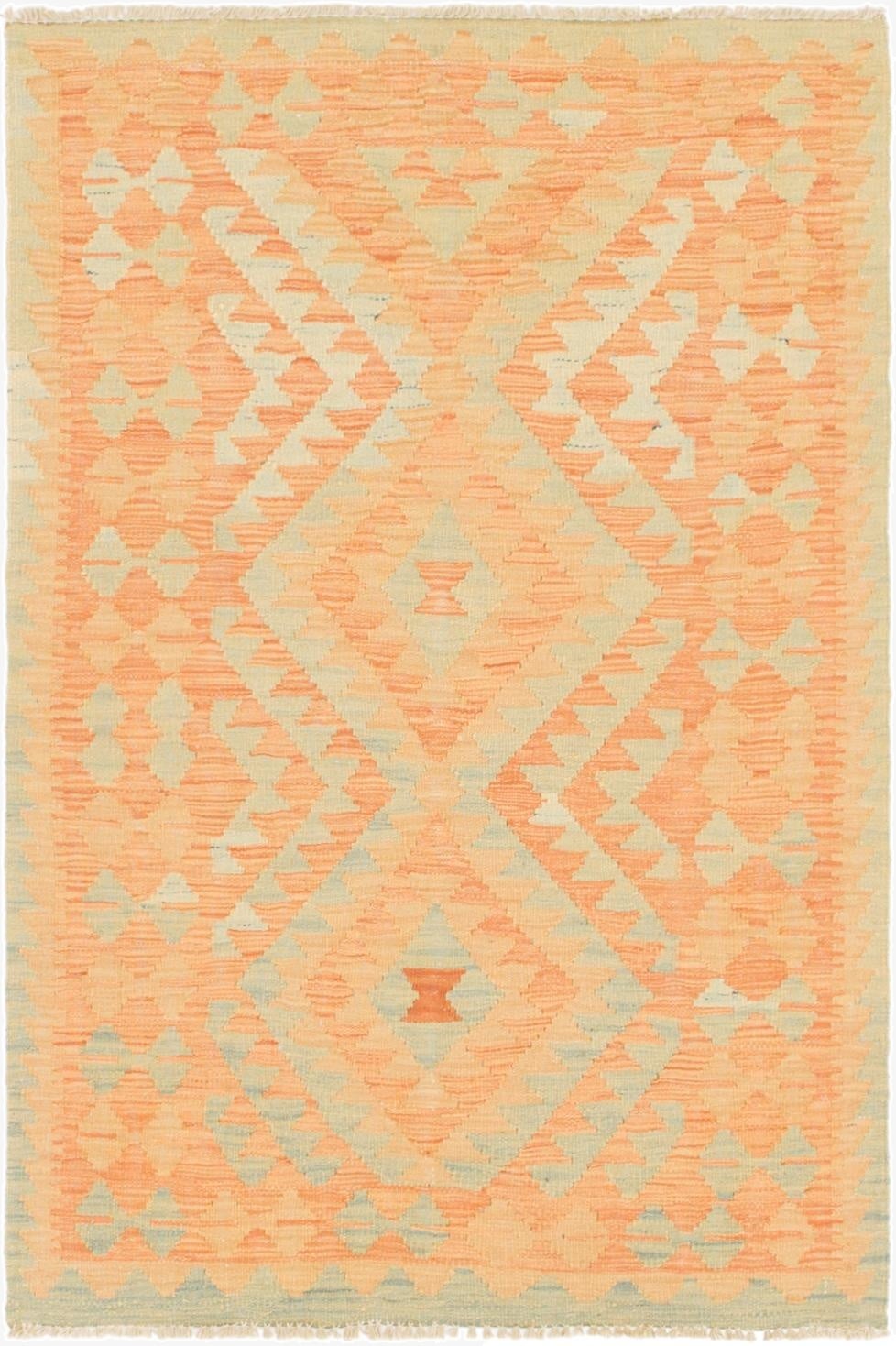  2' 9 x 4' 3  Hand Woven Kilim Waziri Wool Rug