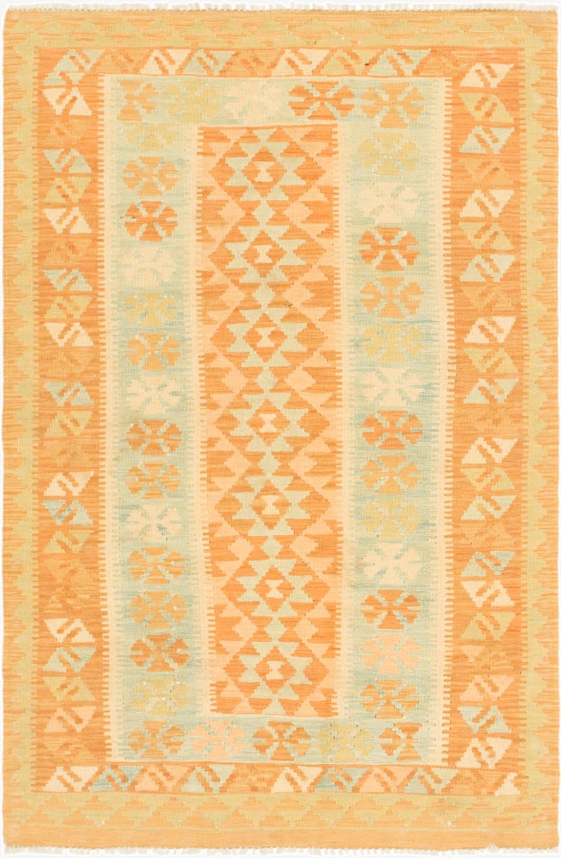  3' x 5'  Hand Woven Kilim Waziri Wool Rug