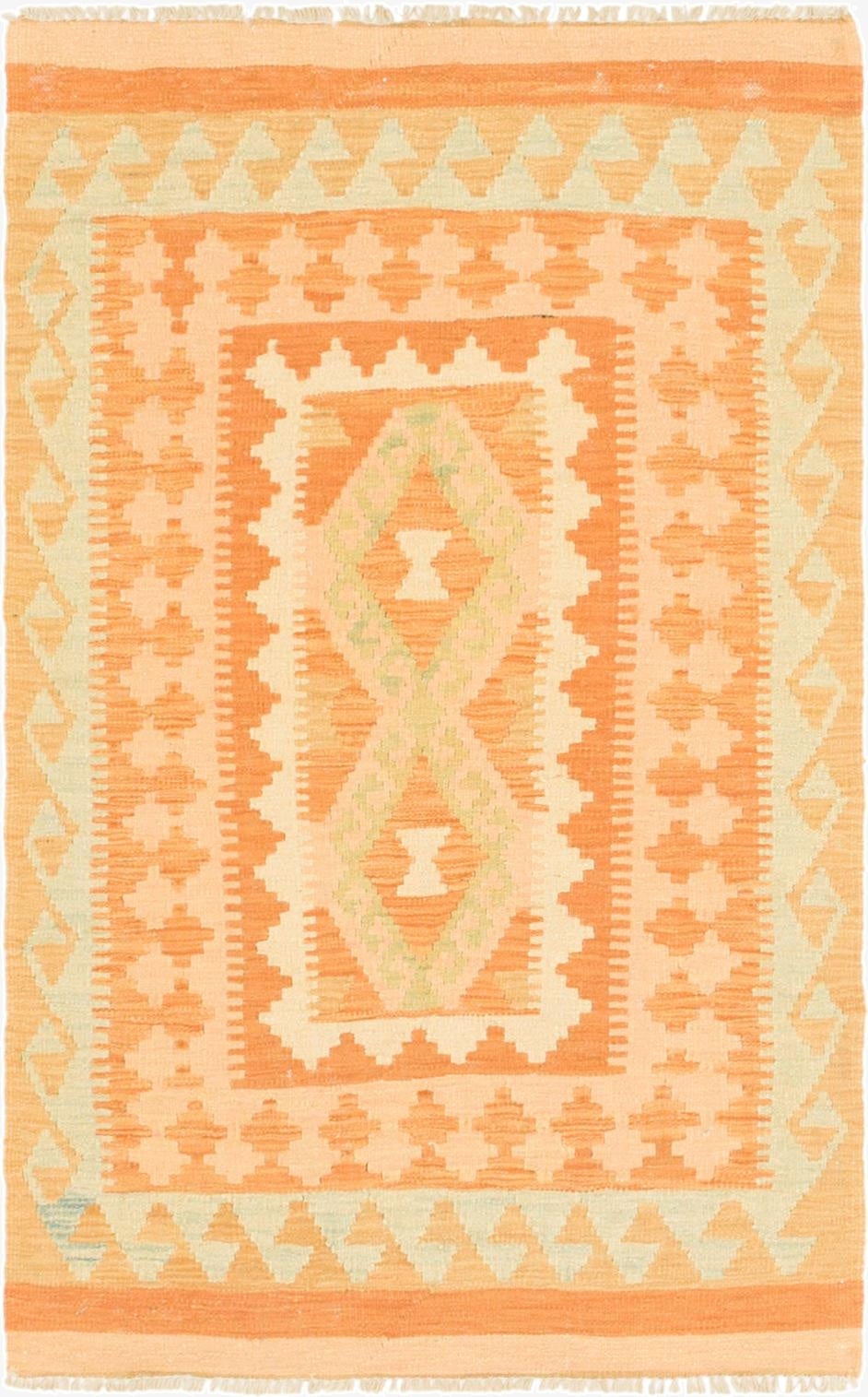  2' 8 x 4' 3  Hand Woven Kilim Waziri Wool Rug