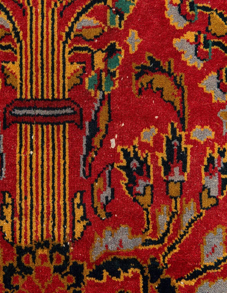 Detail image of  3' 3 x 5' 1  Hand Knotted Lahour Wool Rug