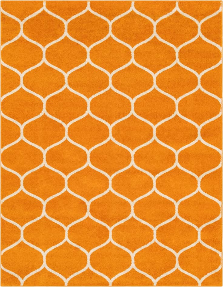 Detail image of  7' x 10' Lattice Frieze Rug