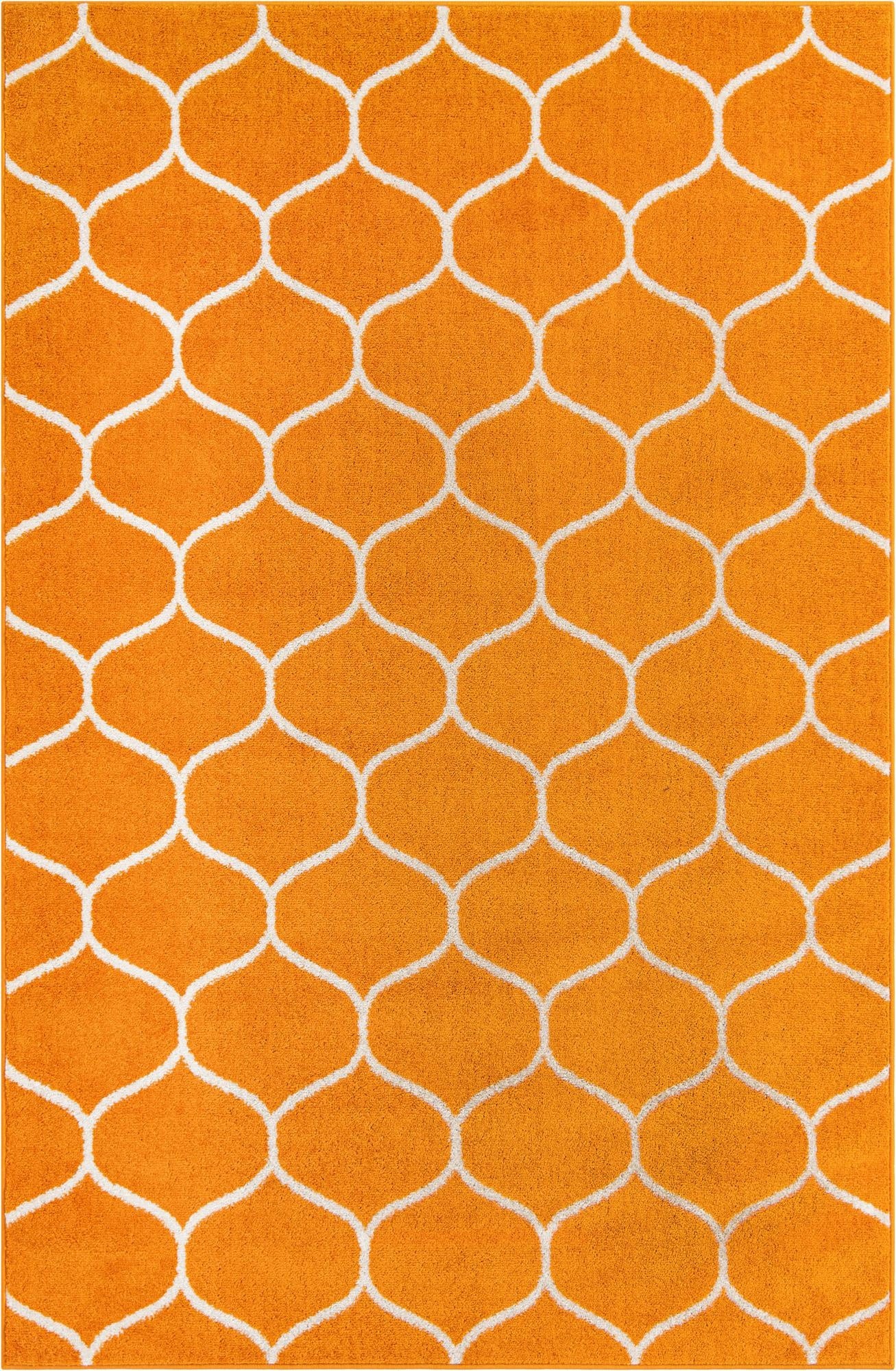  5' 3 x 8' Lattice Frieze Rug