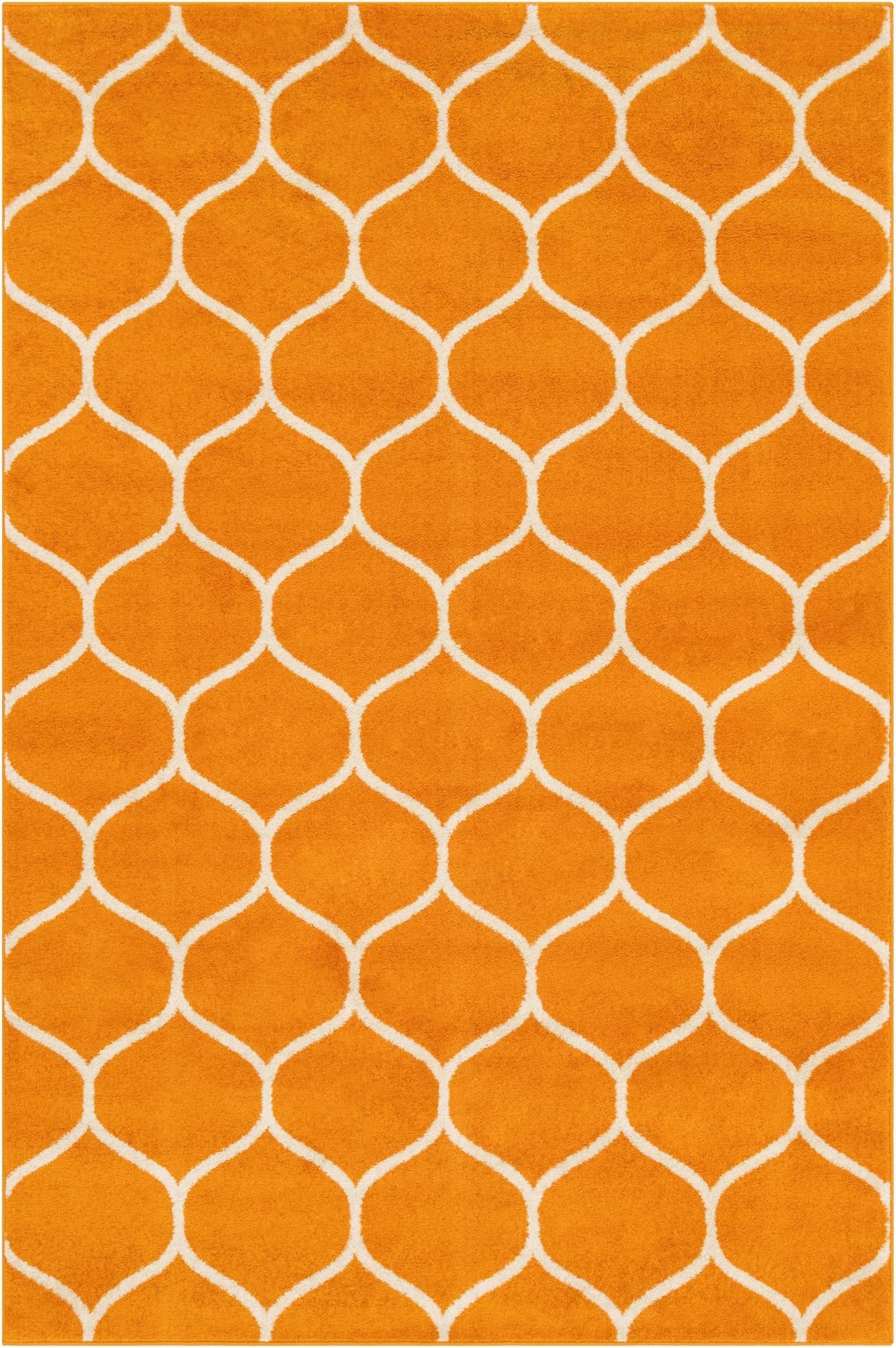  6' x 9' Lattice Frieze Rug