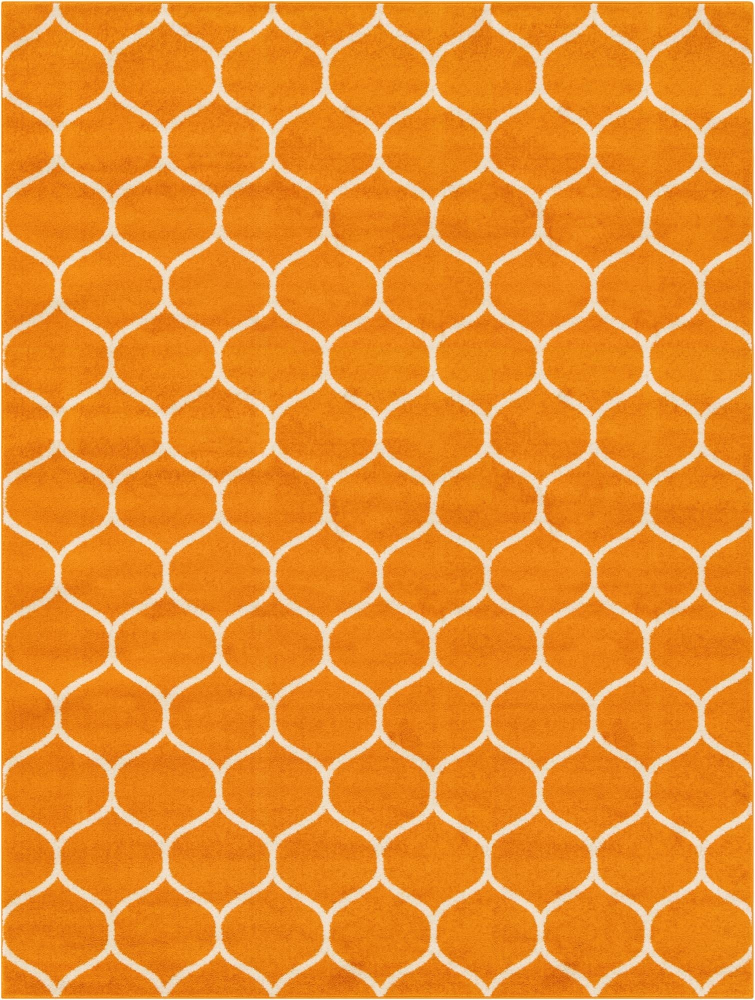  9' x 12' Lattice Frieze Rug