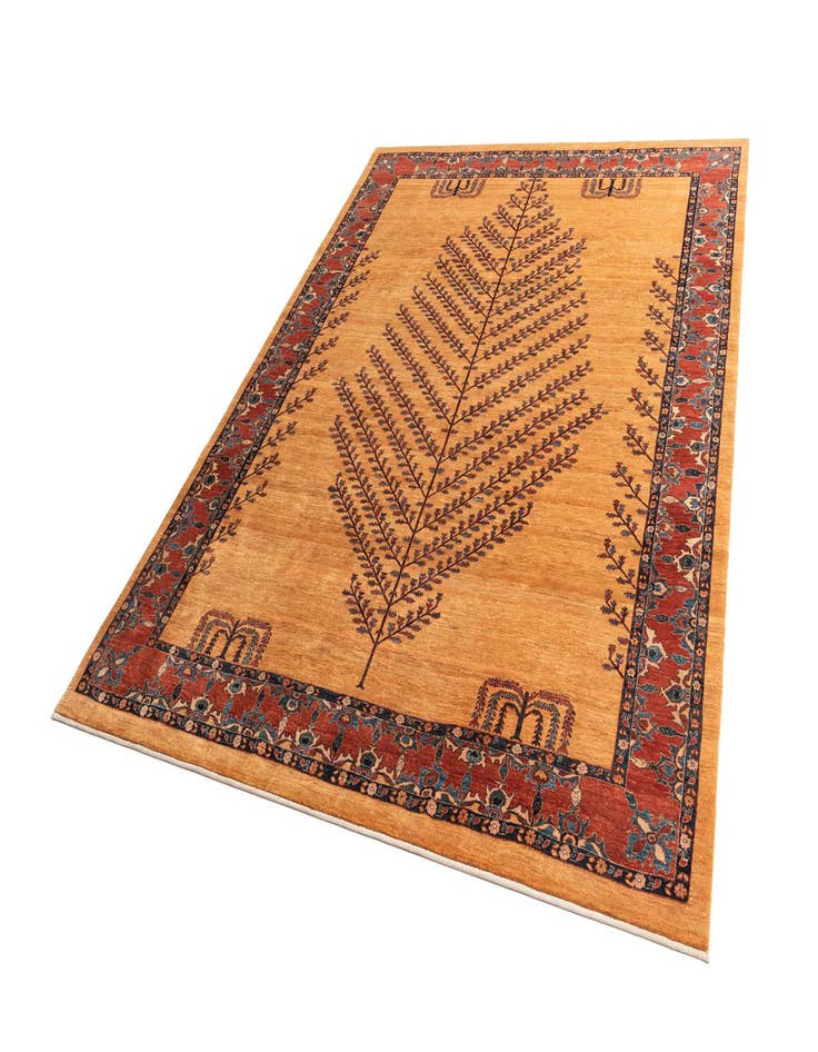 Detail image of  7' 7 x 9' 8  Hand Knotted Luribaft Rug