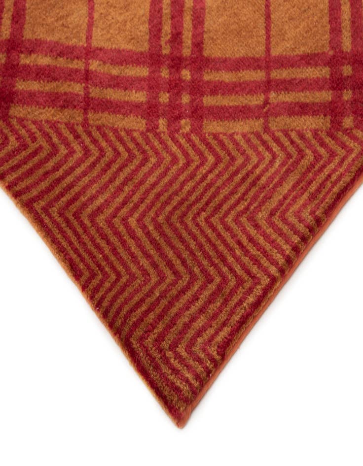 Detail image of  8' x 9' 11 Modern Manshu Wool Rug