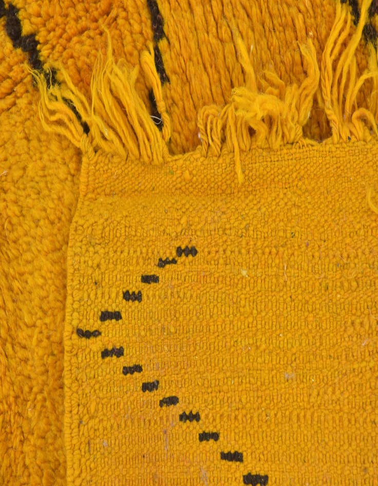 Detail image of  3' 6 x 5' 3  Hand Knotted Moroccan Wool Rug