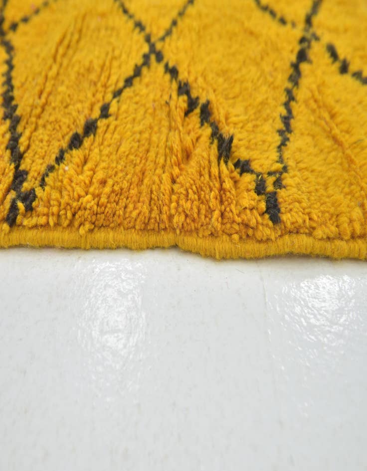 Detail image of  3' 6 x 5' 3  Hand Knotted Moroccan Wool Rug