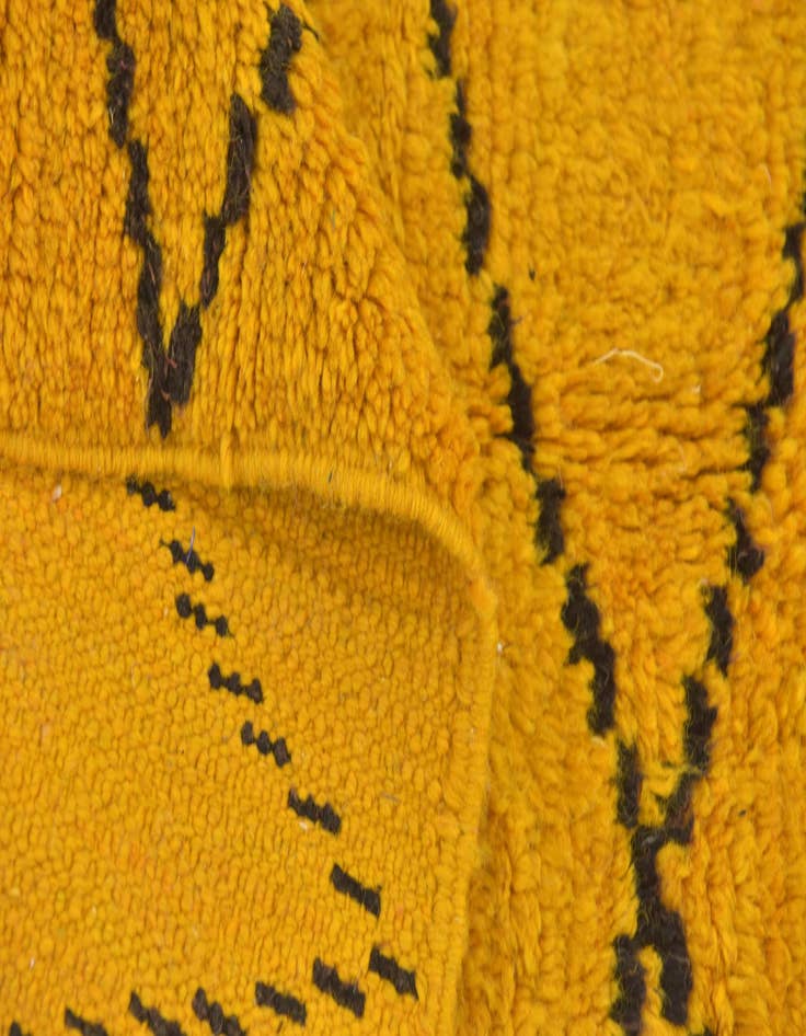 Detail image of  3' 6 x 5' 3  Hand Knotted Moroccan Wool Rug